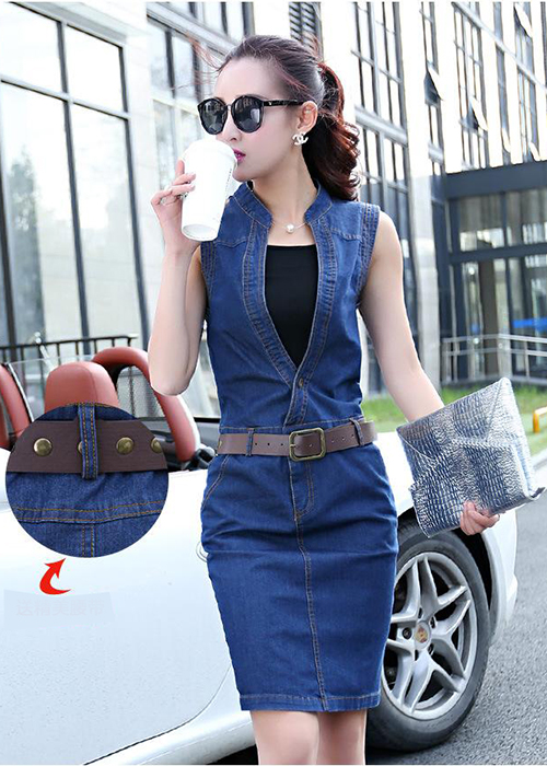 Áo Jean Liền Váy Taki Thời Trang