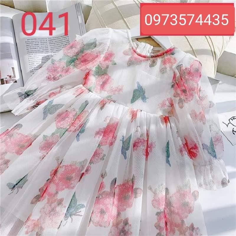 Váy công chúa hoa hồng cho bé từ 7kg đến 40kg.