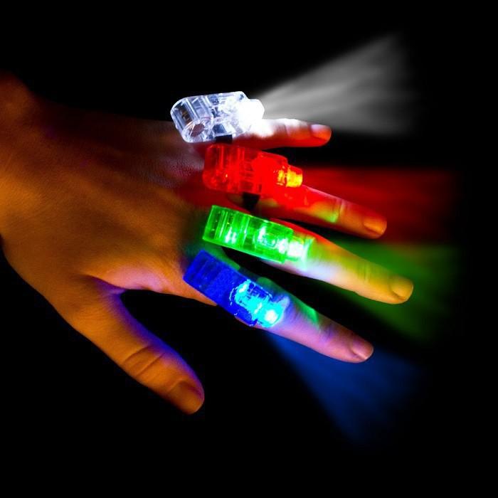 (M05) Đèn led gắn ngón tay ma phát sáng hiệu ứng ma thuật độc đáo và lạ mắt full hộp Kbán cho vui