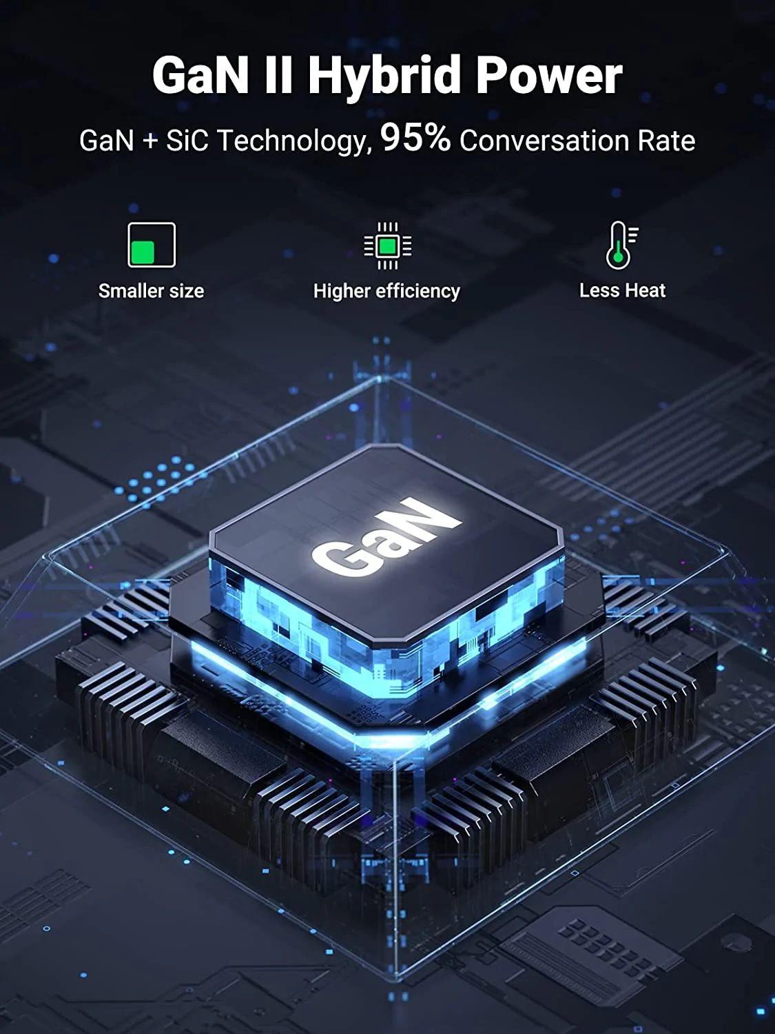 Ugreen UG40913CD271TK 200W Màu Đen Bộ sạc nhanh Nexode USB-C GaN gồm 4 cổng USB C và 2 cổng USB A kèm cáp nguồn dài 2M - HÀNG CHÍNH HÃNG