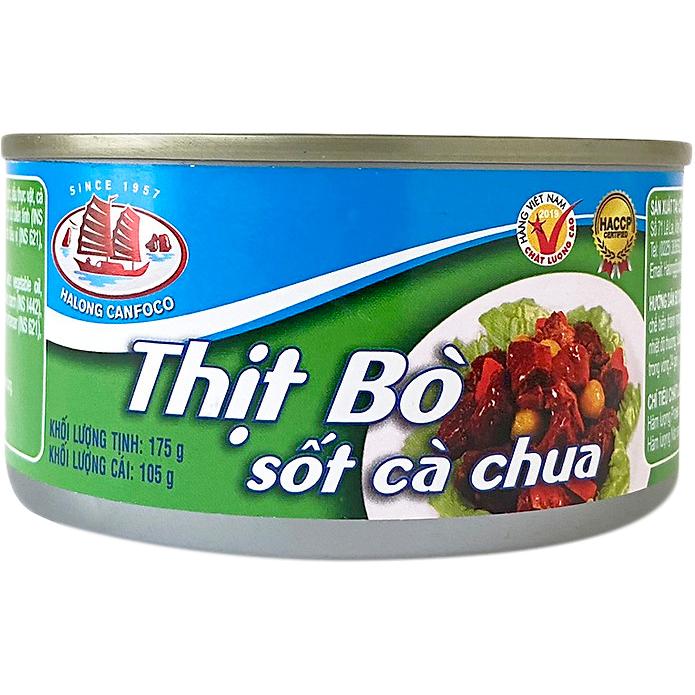 Hộp Thịt Bò Sốt Cà Chua Hạ Long 175g