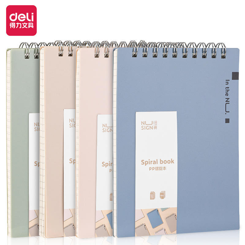 Sổ Tay Ghi Chép Lò Xo A5 Cao Cấp Màu Pastel 120 Trang 80gsm Nusign - Phù Hợp Làm Sổ Kế Hoạch, Sổ Nhật Kí, Tập Vở Ghi Chép - NS309PP / NS307