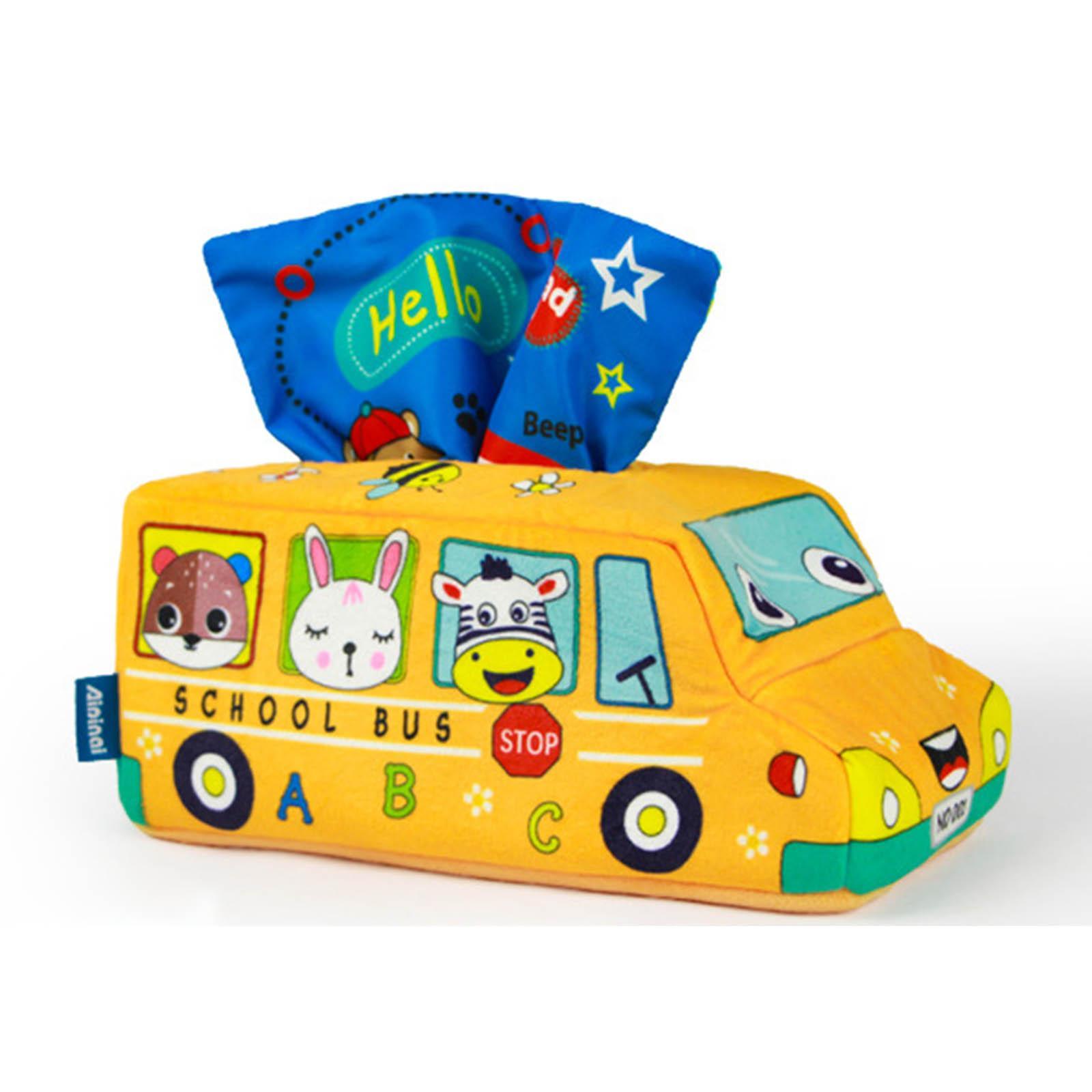 Baby Tissue Box Toys Preschool Learning for 6-12 Months Newborns