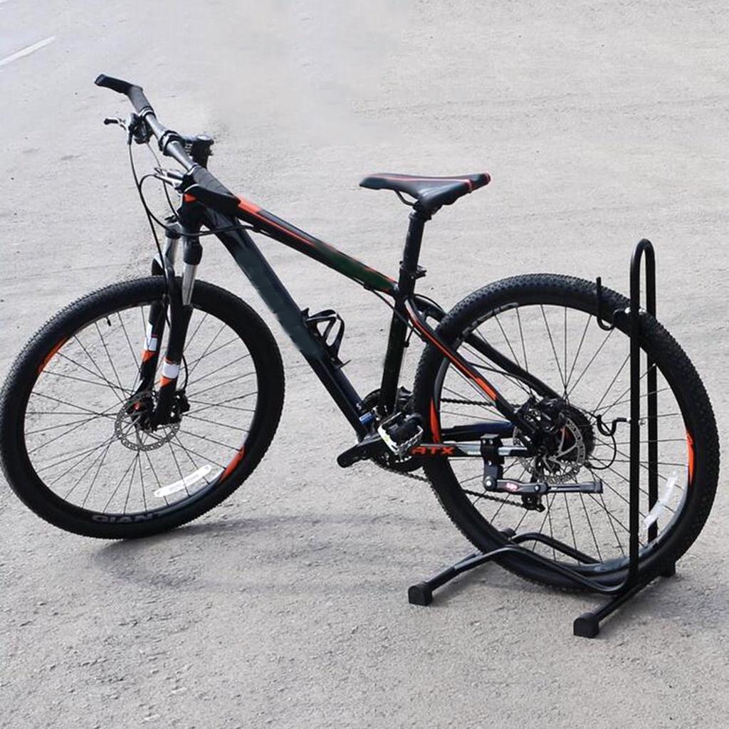Treee 2 in 1 Bike Storage Holder L Plug Vertical Parking Rack Steel for Mountain Bikes