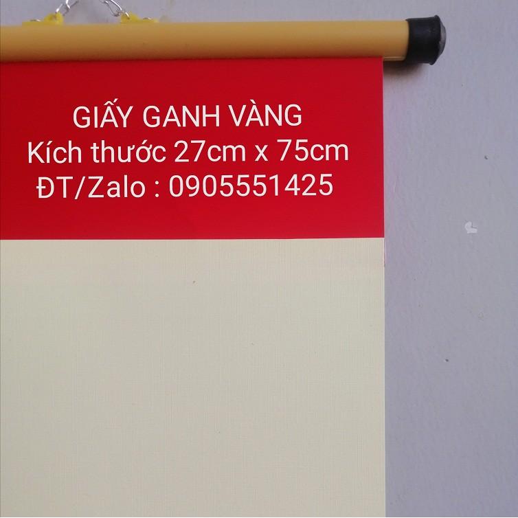Bộ 10 tấm giấy GANH vàng KÈM NẸP treo. Giấy, nghiên, bút lông, mực tàu viết thư pháp. Mành tre, biểu lụa viết thư pháp