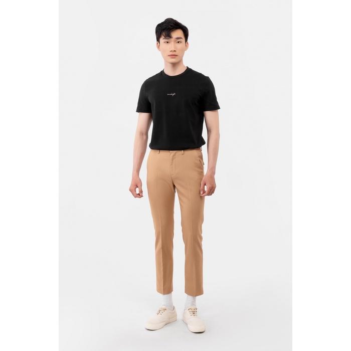 Quần tây nam màu Tanin Twill Texture form slim crop 10F21PFO007 | LASTORE MENSWEAR