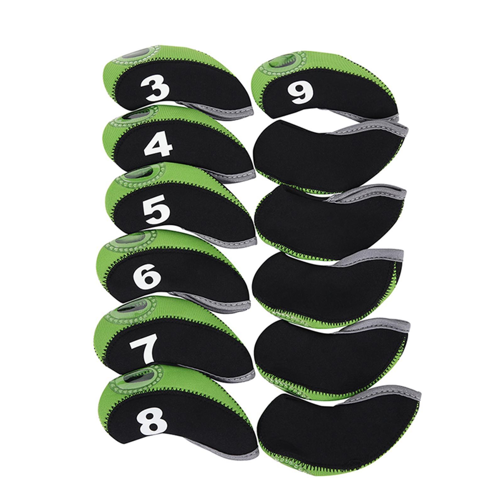 24x Golf Club Iron Head Cover Set Golf Wedges Headcovers