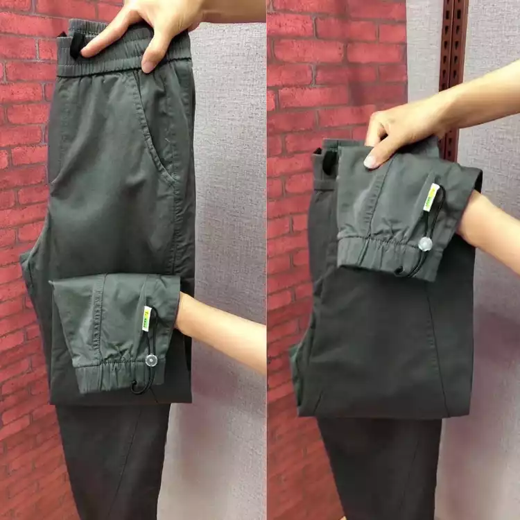 Quần túi hộp kaki nam , Quần túi hộp ống suông co dãn dày dặn cạp chun full size