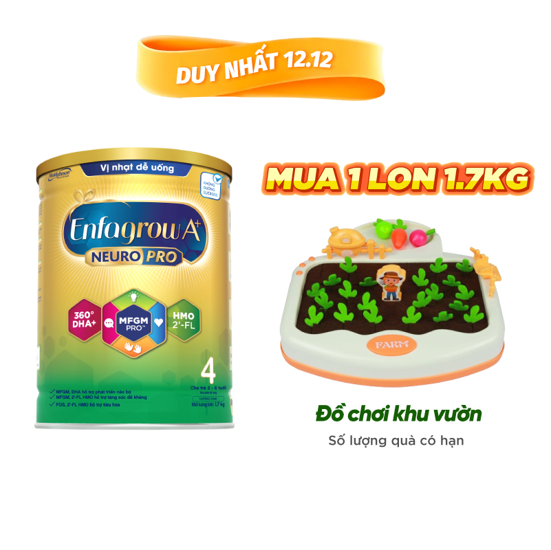 Sữa Bột Enfagrow A Neuropro 4 Với 2 - Fl Hmo Cho Trẻ Từ 2 6 Tuổi 1.7Kg