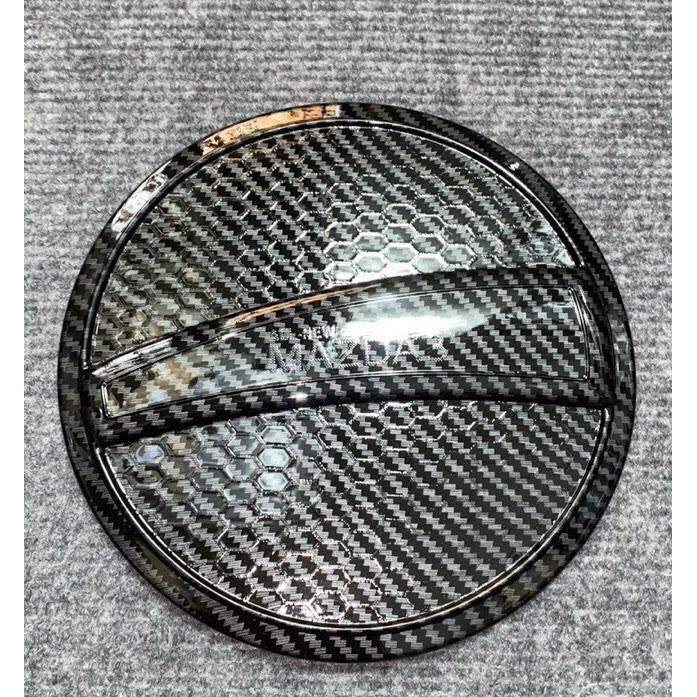 Ốp Nắp Bình Xăng Dành Cho Xe Mazda 3 2020 2021 mạ Crom/ Carbon