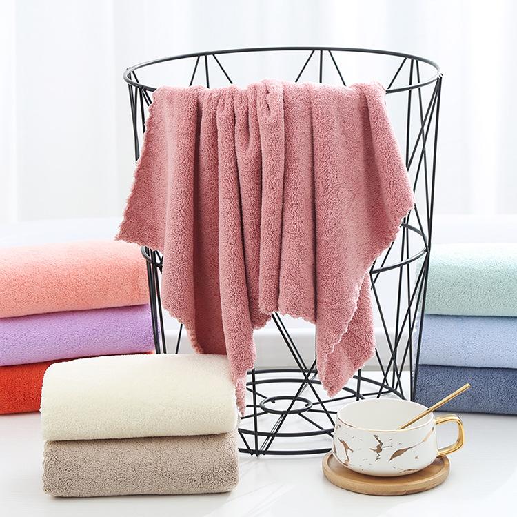 Khăn Lông Vải Vi Sợi Mềm Mại Thấm Hút Tốt 35x75cm Cao Cấp