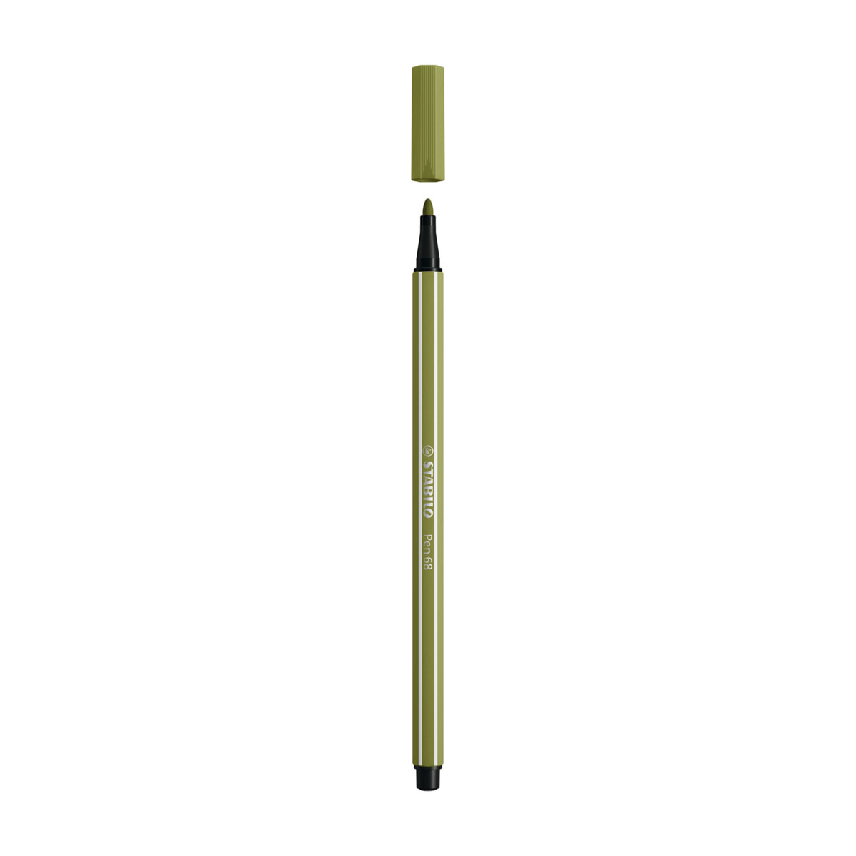 Bút lông màu Stabilo Pen 68 Maker - 1.0mm - Màu xanh ô liu natural (Mud Green - 37)