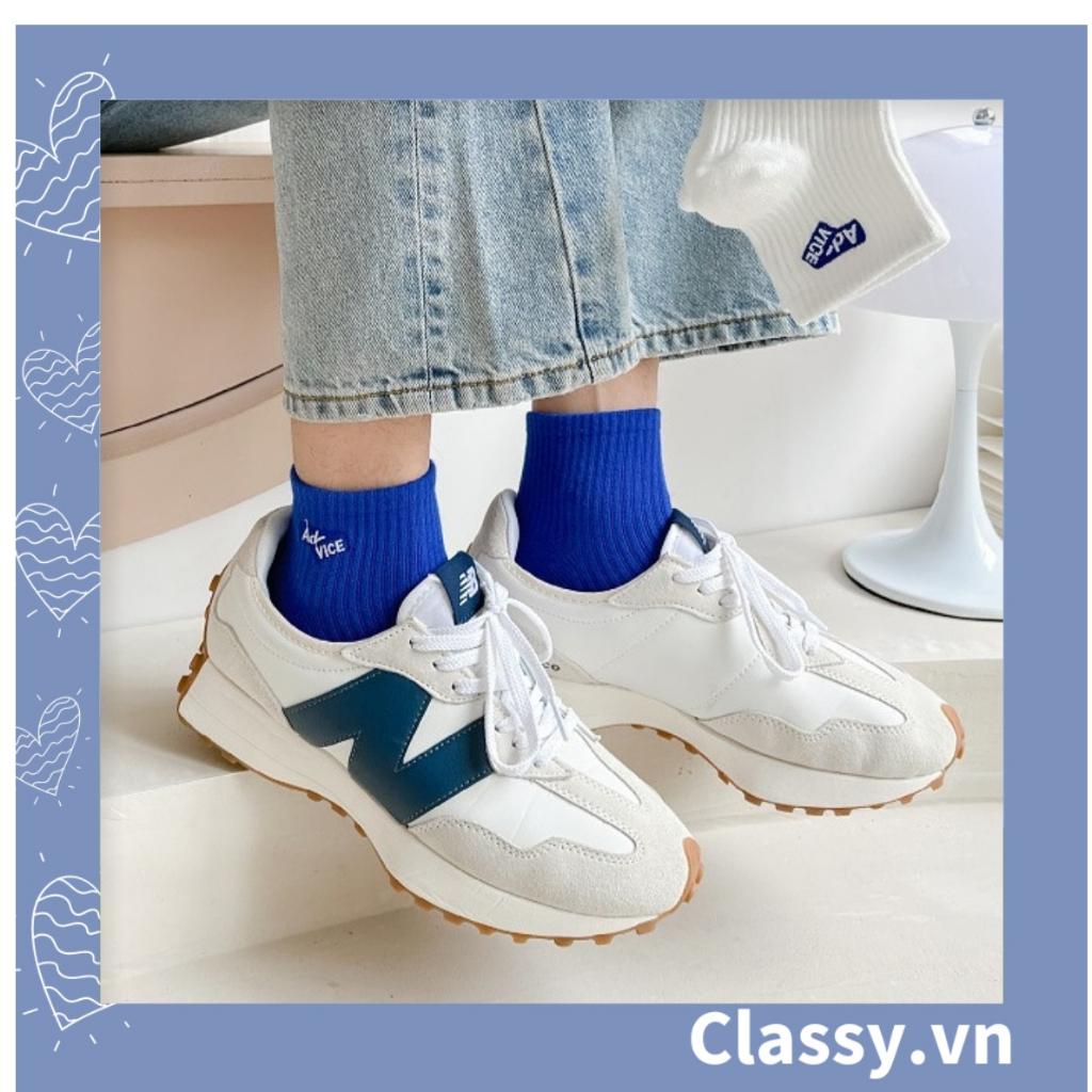 Tất cổ cao, vớ cổ cao Classy màu trơn, chất cotton dày dặn siêu ấm G1472