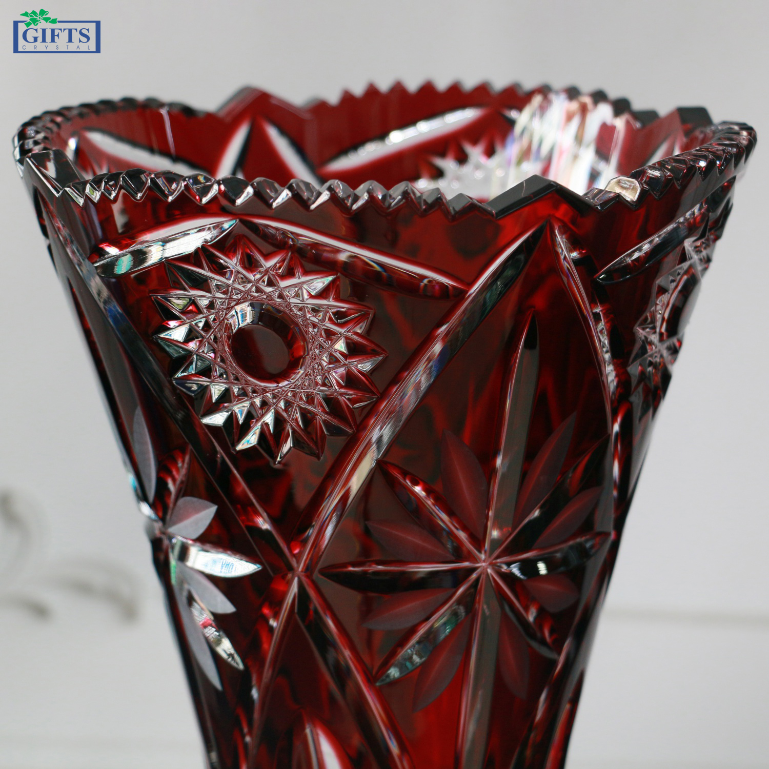 Bình hoa Pha lê Màu Nizza Arnstadt cao 42cm