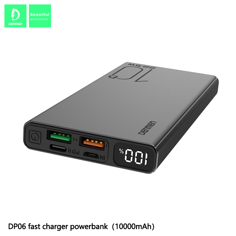 Sạc Dự Phòng Denmen DP06 (có LCD) 10000 mAh - Hàng chính hãng