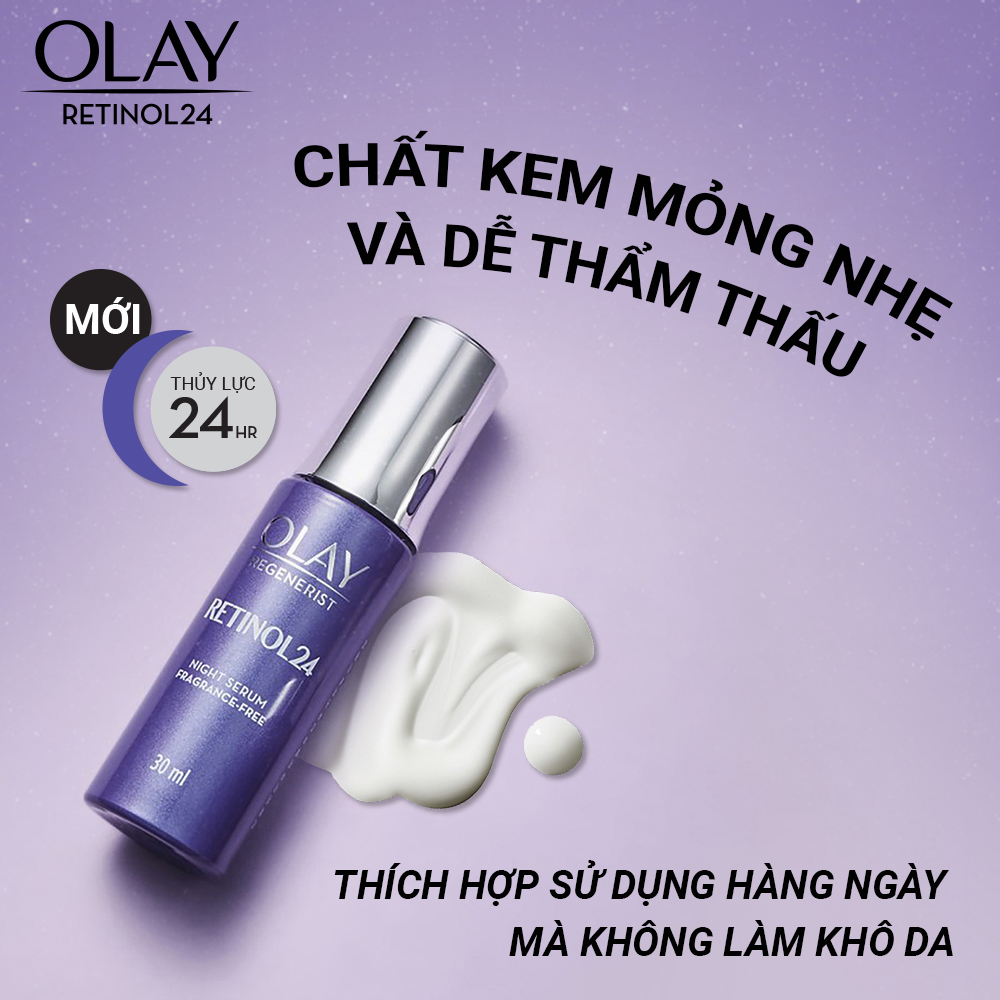 Combo 3 Kem Dưỡng Ẩm, Tinh Chất Và Kem Mắt OLAY Ngăn Ngừa Lão Hóa Chứa Chiết Xuất Retinol24