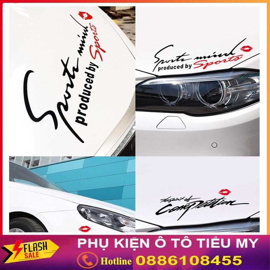 Tem dán trang trí ô tô decal dán trang trí ô tô Sport, tem dán sườn xe tạo dáng xe thể thao hấp dẫn