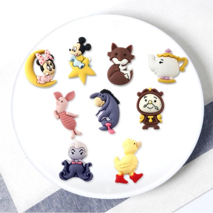 HN * Charm nhân vật Cartoon Network - Beauty and The Beast, Duckling, Mermaid trang trí dép Crocs Jibbitz, DIY