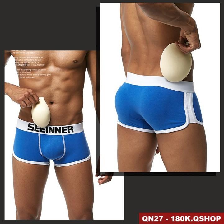  QUẦN ĐỘN MÔNG NAM VÀ ĐỘN DV NAM 2 TRONG 1 KIỂU BOXER QSHOP QN27 QN33