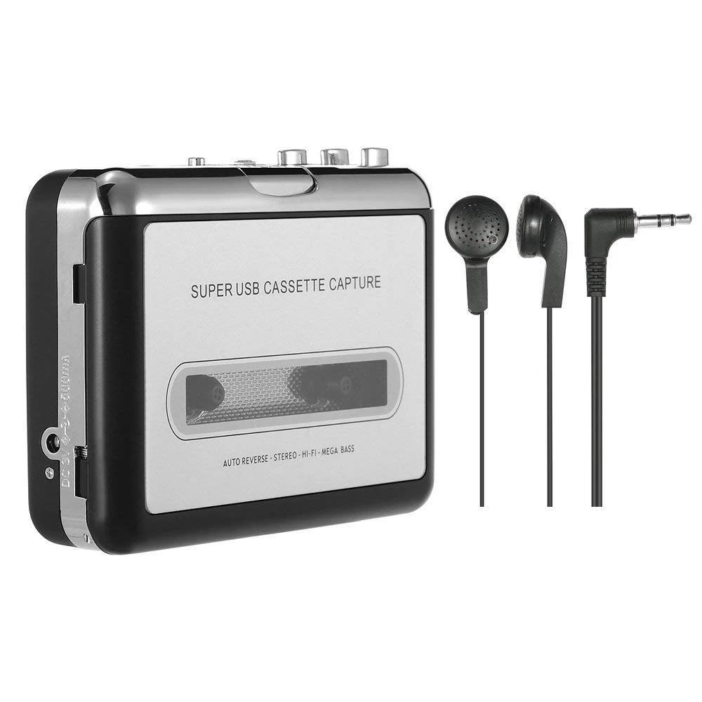 Máy Ghi Âm Băng Cassette Di Động Với Máy Ghi Âm Vii USB Tương Thích Với Laptop Và PC Băng Chuyển Đổi Cas