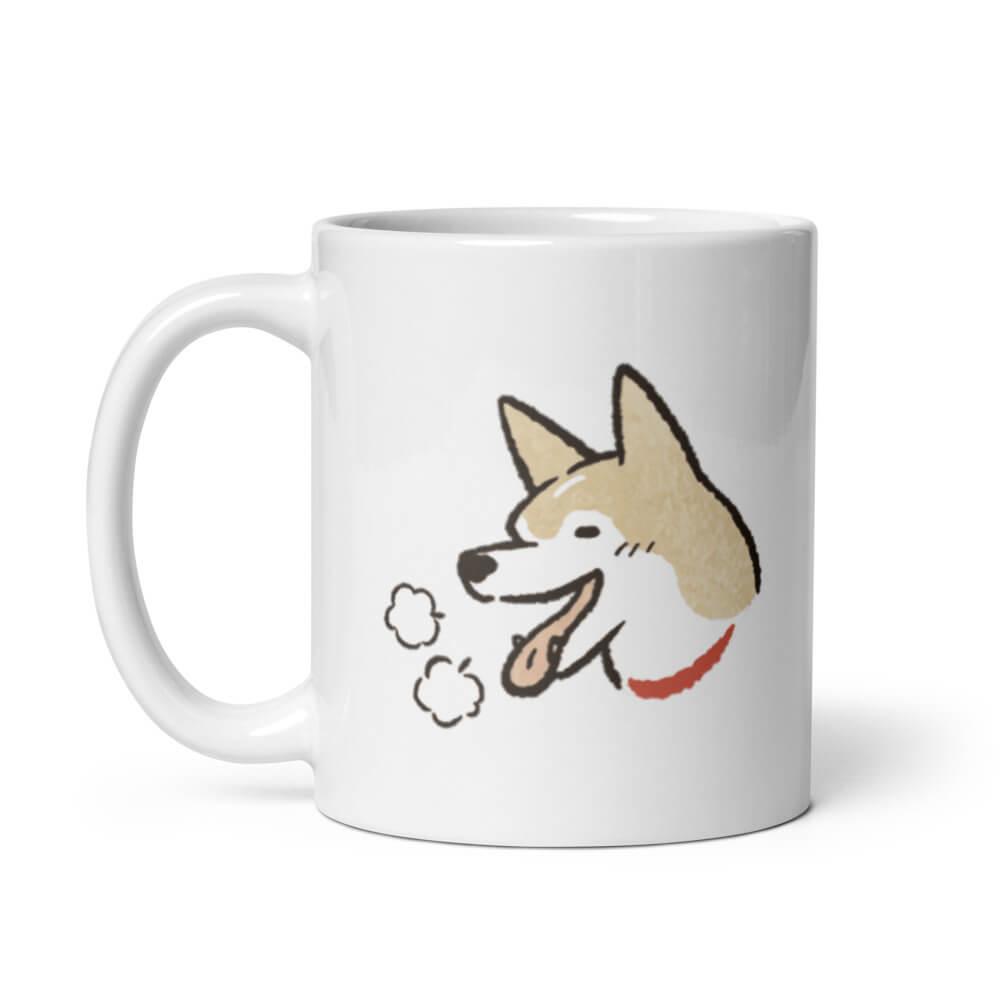 Cốc sứ hình vẽ chó Shiba Inu dễ thương 2