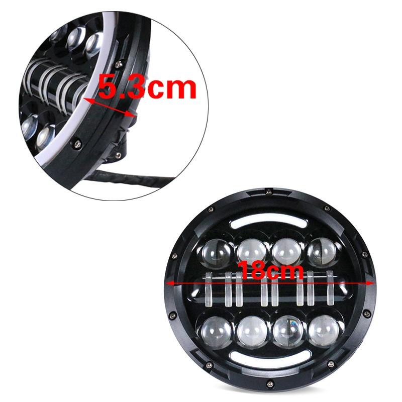 Đèn Pha Led 7 Inch Cho Xe Harley Honda Yamaha Suzuki