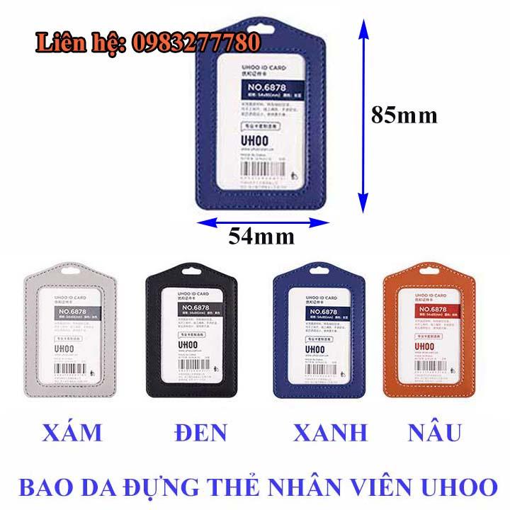 Bao da đựng thẻ nhân viên cao cấp UHOO