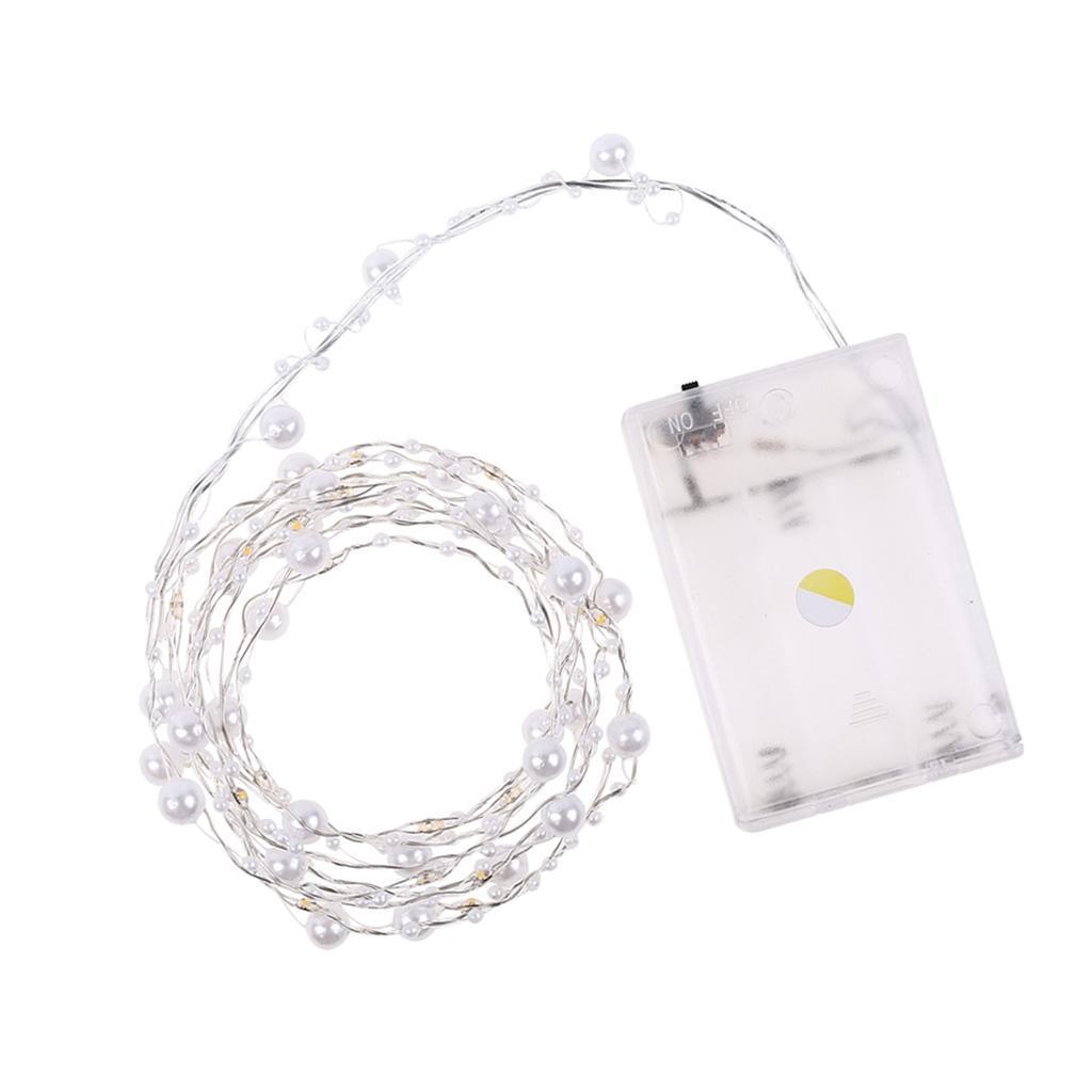 LED Fairy Lights Pearl LED String Lights Holiday Party Decorative Lights
