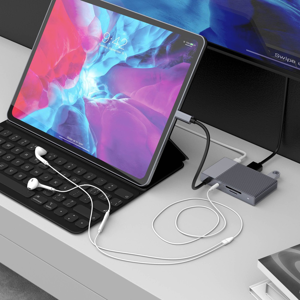 Cổng chuyển Hyperdrive GEN2 6-in-1 For M a c bo ok, Ipad Pro 2018-2020, PC & Devices hàng chính hãng