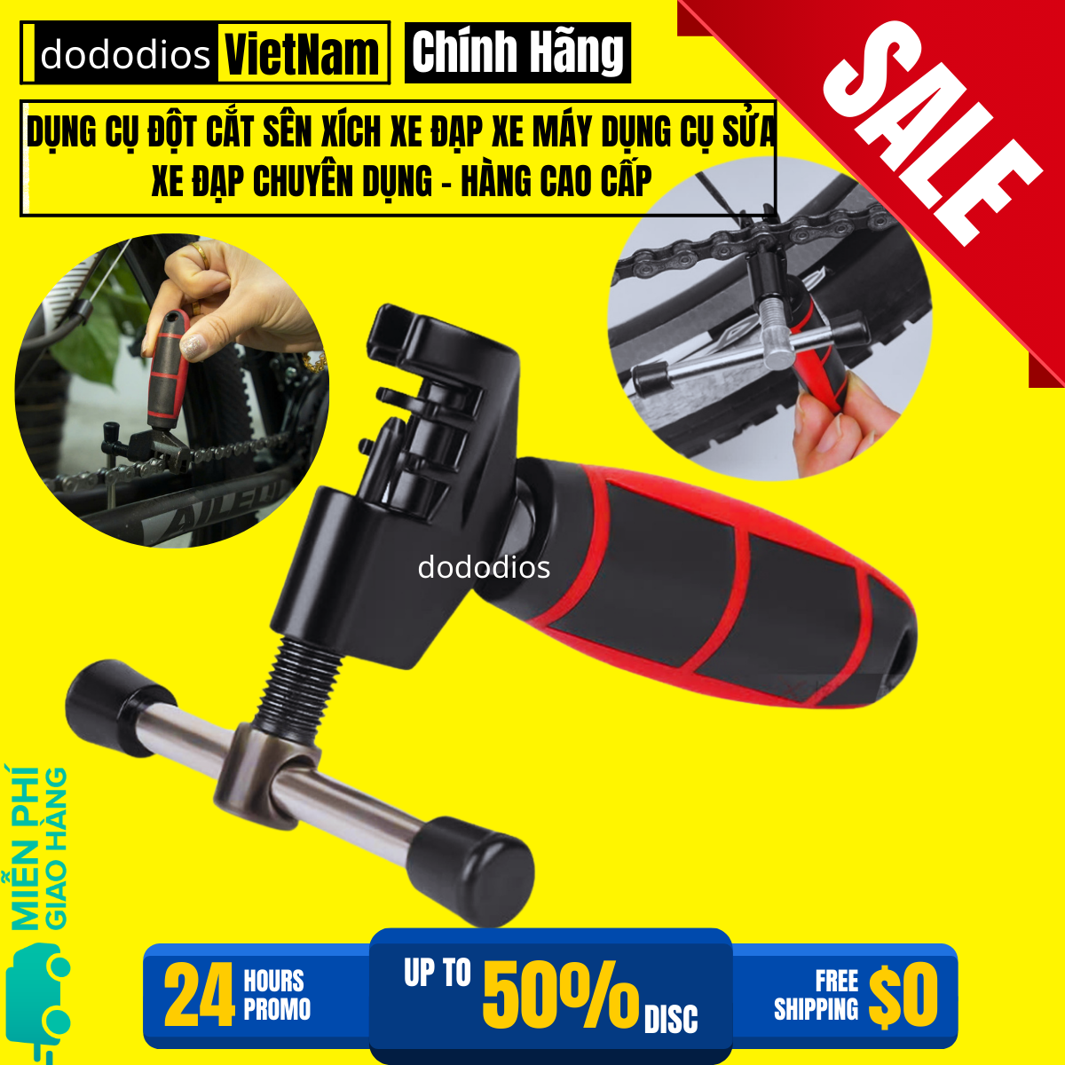 Combo Tua Vít Lục Giác 4/5/6mm + Cờ Lê Tuýp Khẩu 8/9/10mm Chữ Y Sửa Chữa Xe Đạp Vặn Ốc Bu Lông Đa Năng dododios