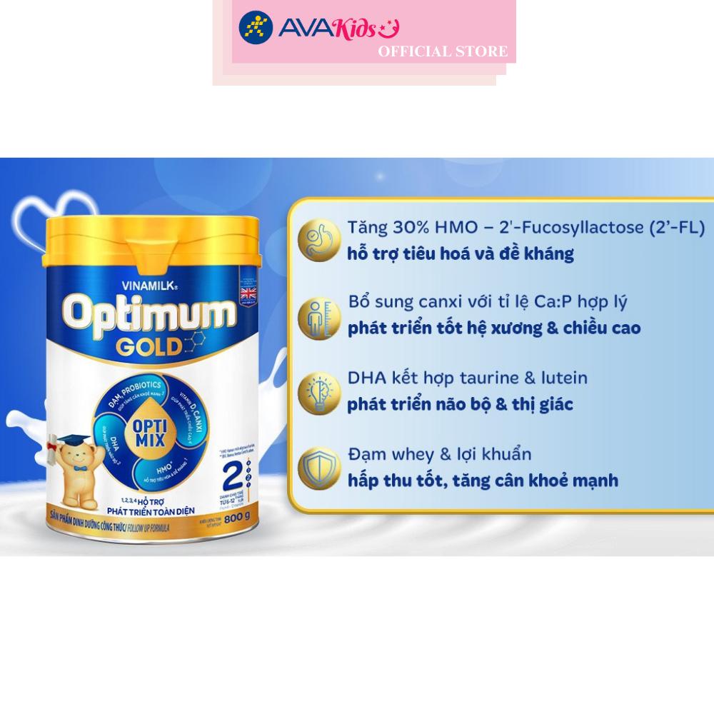 Sữa bột Vinamilk Optimum Gold số 2 800g (6 - 12 tháng)