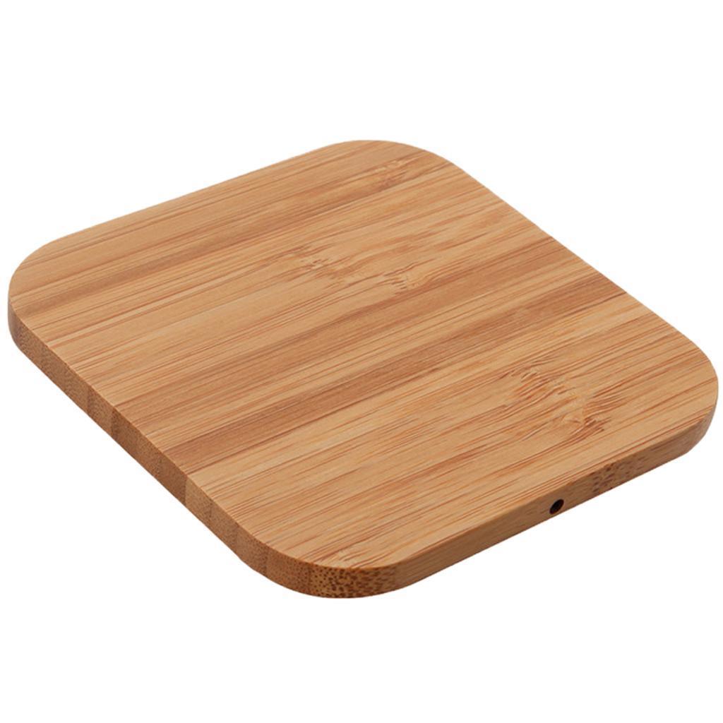 Portable Qi Wireless Charger Bamboo Wood Mat Pad for 8/8 Plus S7 S8
