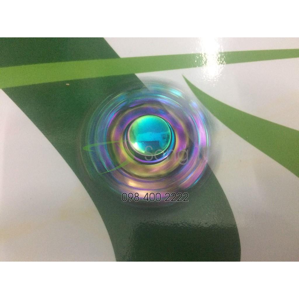 Con quay tổ ong 5 cánh 7 màu - Rainbow Hive Spinner - Fidget Spinner