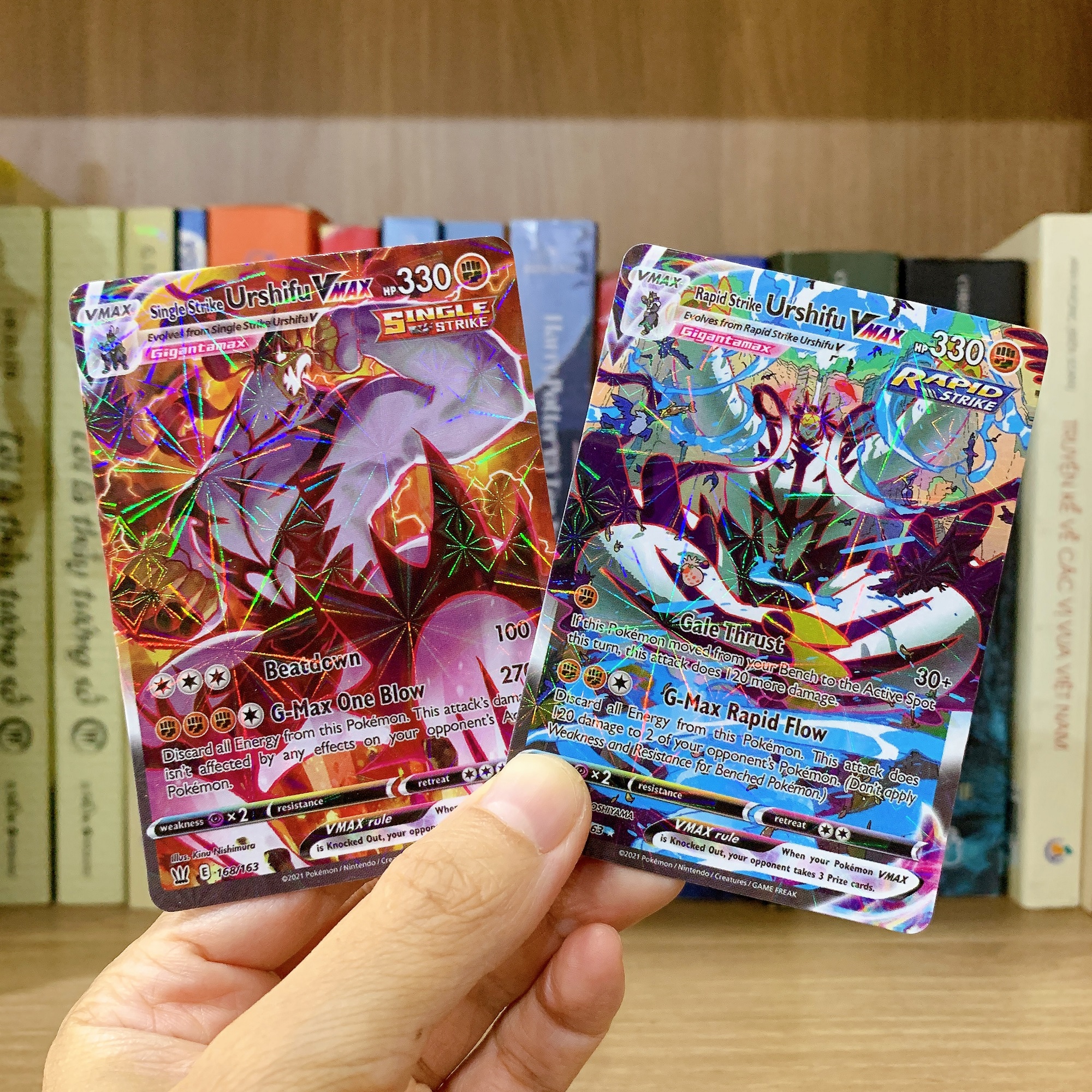 10 Thẻ bài Urshifu Vmax  HOLO foil đẹp