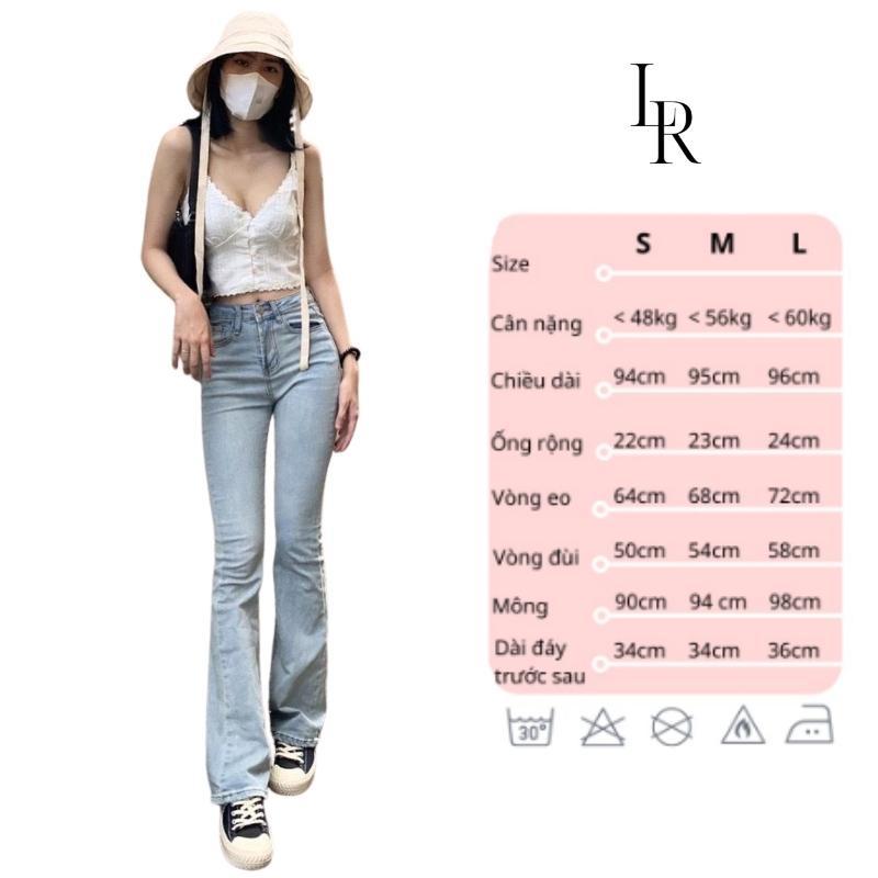 Quần jeans nữ ống loe co dãn LARI, quần bò nữ đẹp lưng cao dáng skinny trẻ trung, gợi cảm, siêu hách dáng