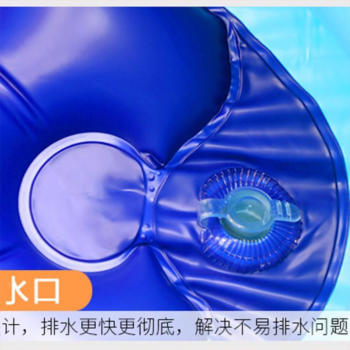 Phao bơi gia đình 2m6 có đáy chống trượt tặng kèm bơm điện