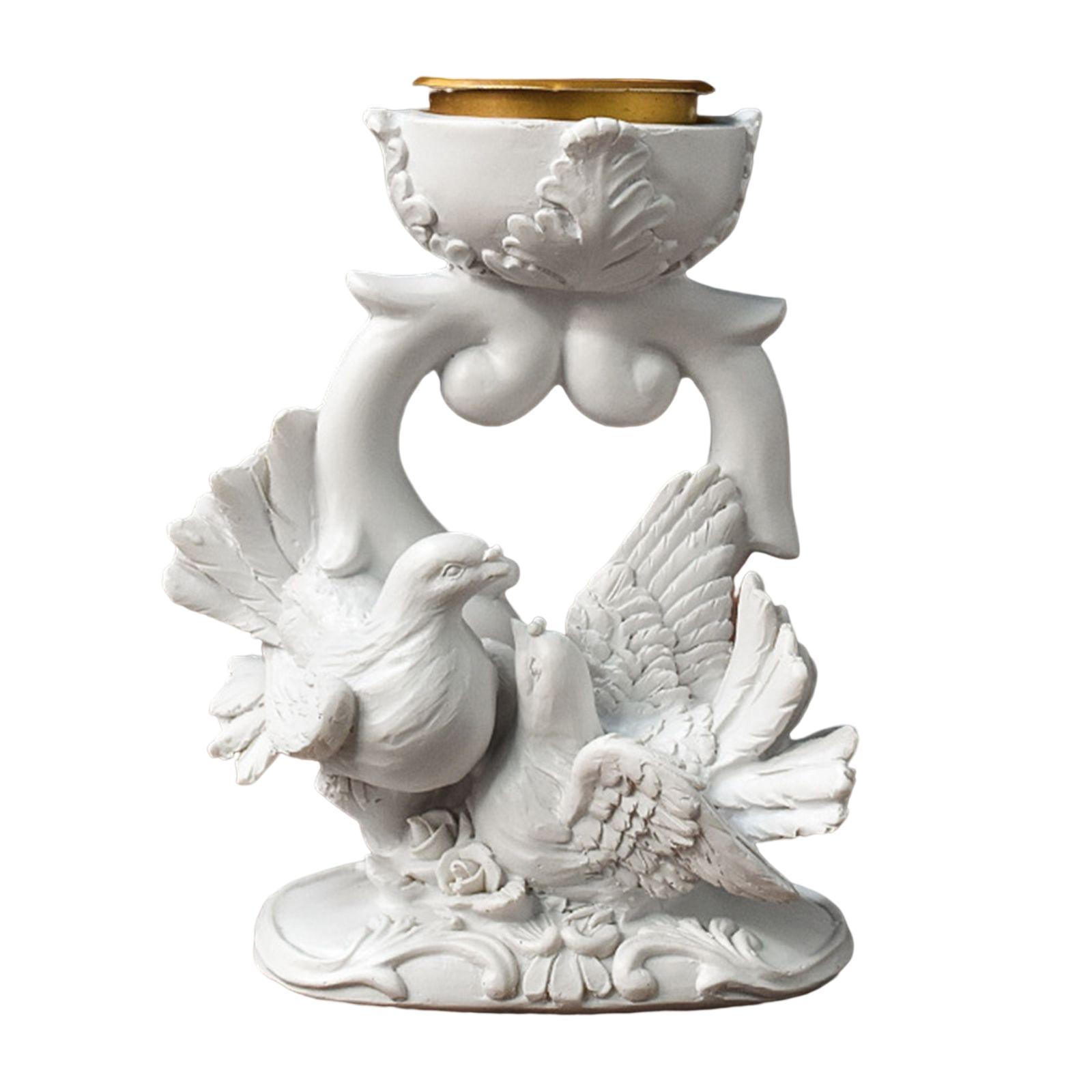 Bird Figurine Candlestick Candleholder Candle Holder for Wedding Holiday