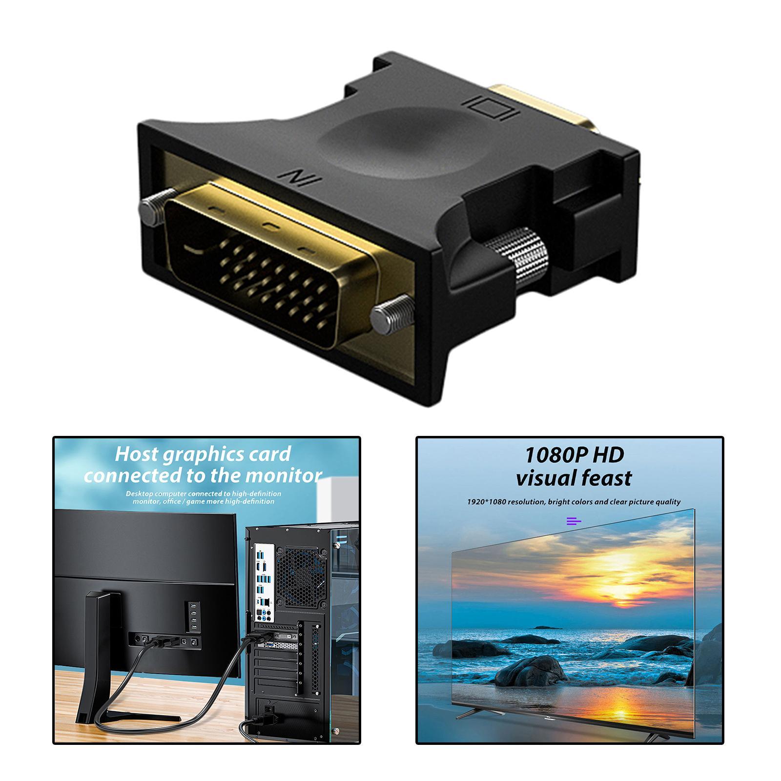 24+1 to VGA Adapter 1080P FHD Resolution Video Connector for Laptop TV
