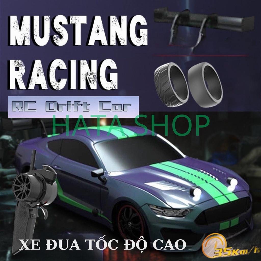 Xe Đua Drift RC-18 Điều Khiển Từ Xa Mustang GTR 1:16 tốc độ cao 35km/h 2.4GHz