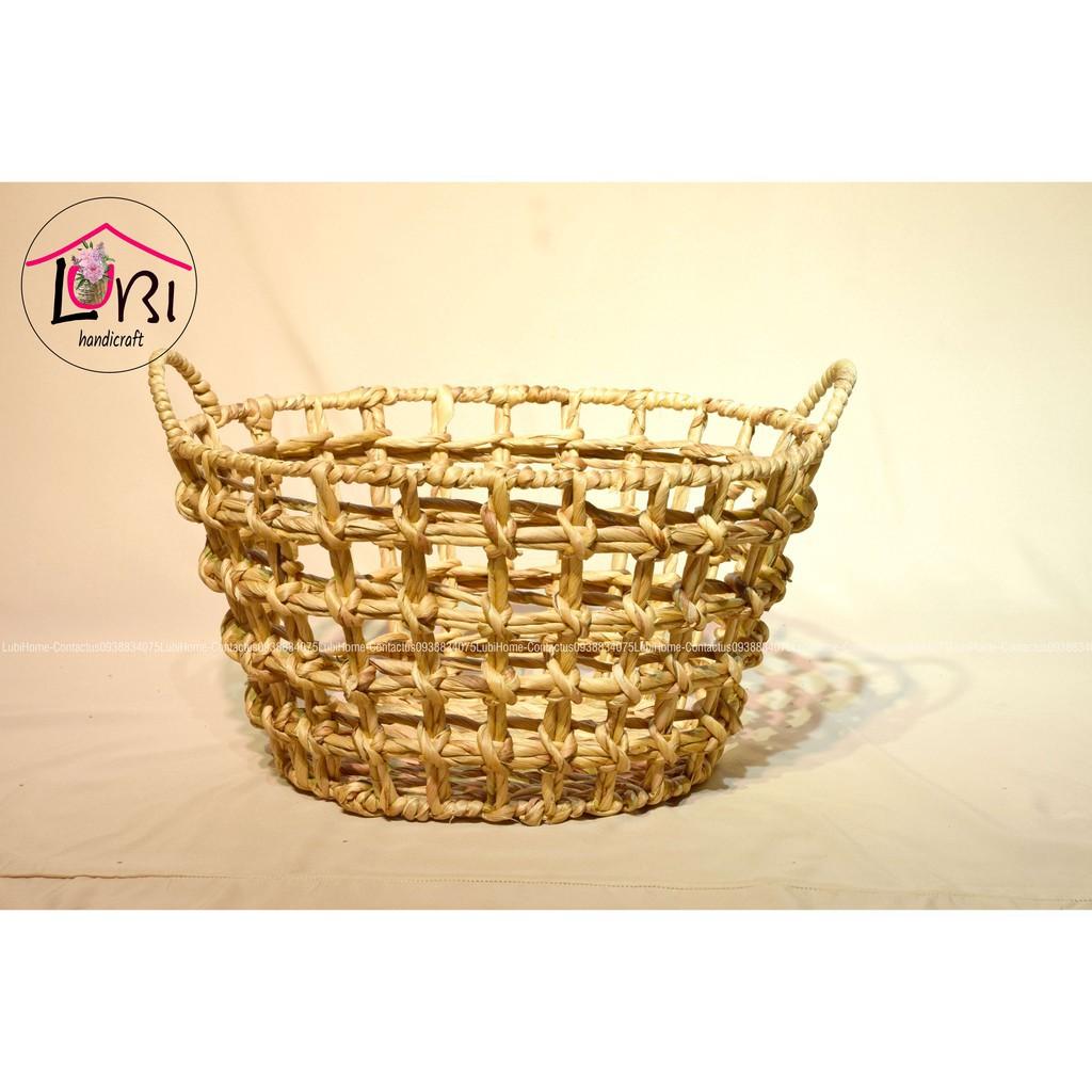 - Sọt đựng đồ lục bình hình oval - đơn giản, sang trọng