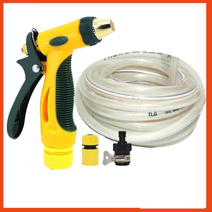Bộ dây vòi xịt nước rửa xe,tưới cây tăng áp 3 lần 3-5m 206317