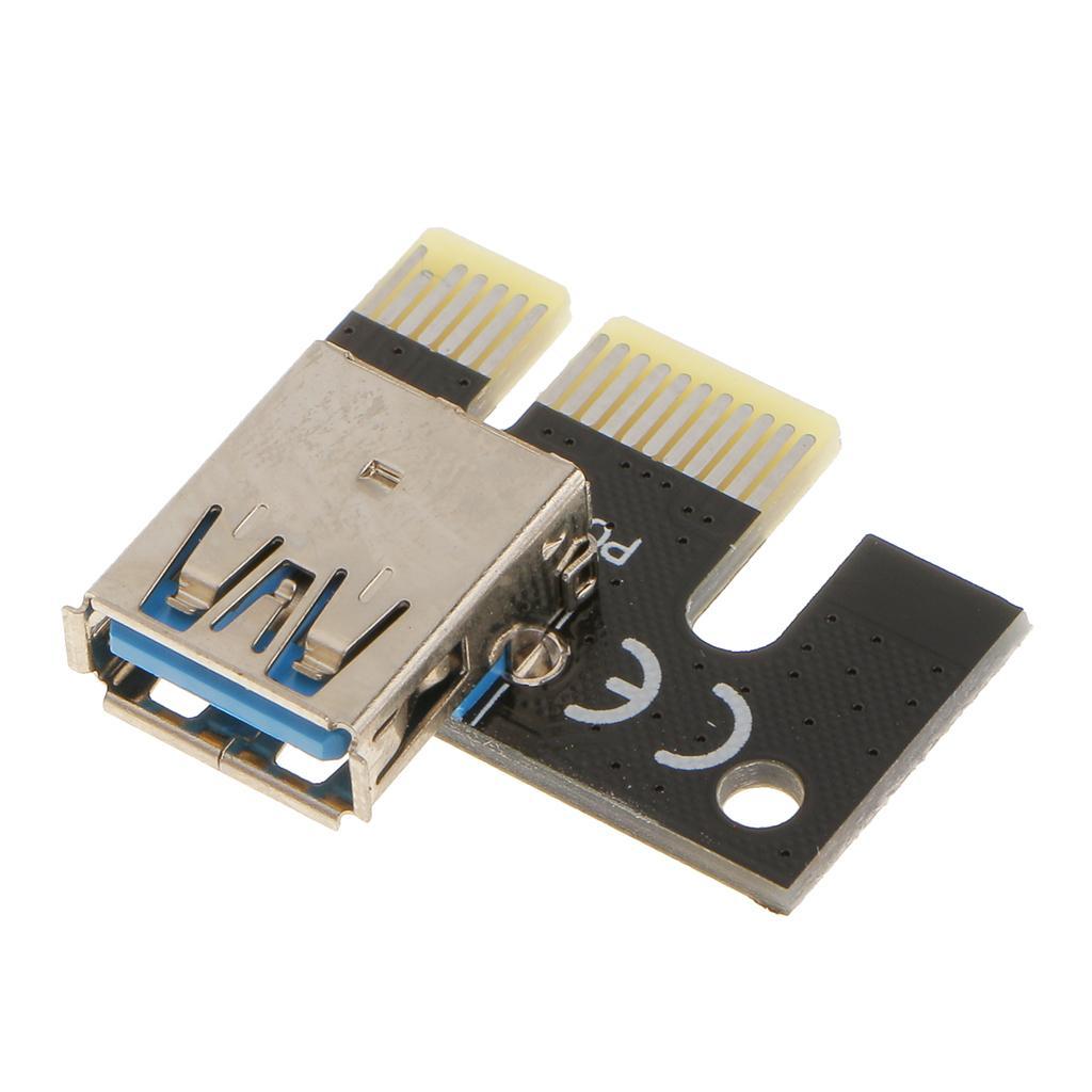 PCI-E 1x to 16x Powered USB 3.0 Video Card Extender Riser Adapter Cable 50cm