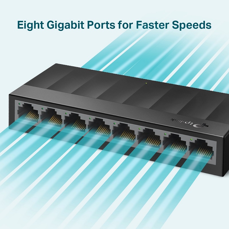 Switch TP-Link LS1008G (Gigabit (1000Mbps)/ 8 Cổng/ Vỏ Nhựa)-hàng chính hãng