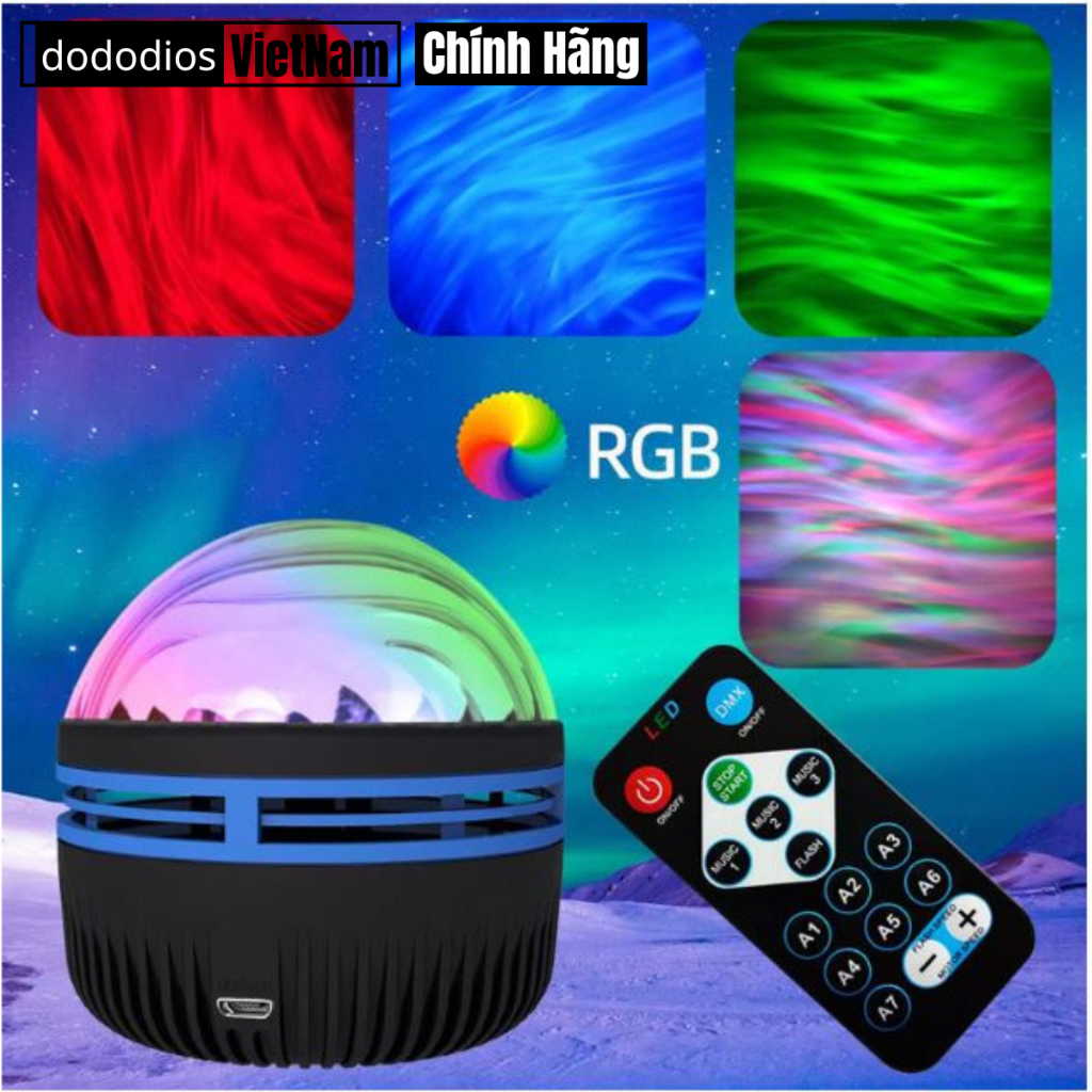 Đèn Led GALAXY đèn trần ngàn sao hot Led thiên hà galaxy vũ trụ trang trí phòng ngủ hoặc quay video, Đèn GALAXY Cực Quang UStyle Q6S Chiếu Bầu Trời Cực Quang Trang Trí, Decor Phòng Ngủ, Điều Khiển Từ Xa