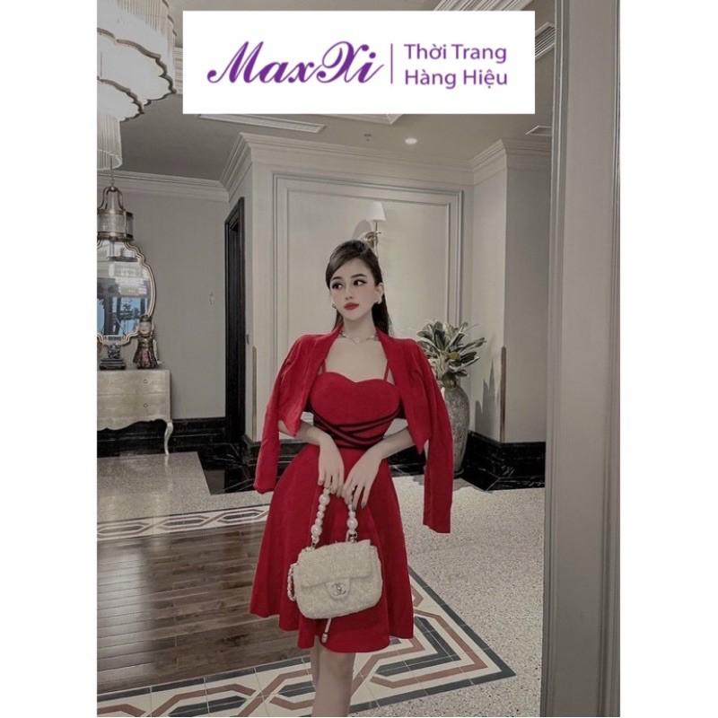 Đầm Nữ Dự Tiệc Kèm Áo Khoác Croptop