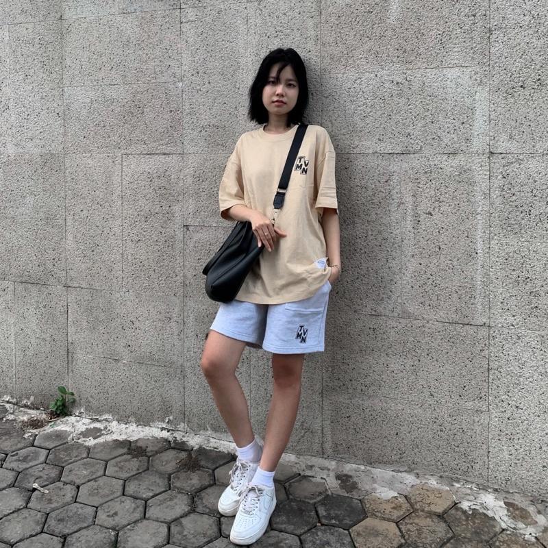 Quần Shorts unisex BASIC vải chân cua dày