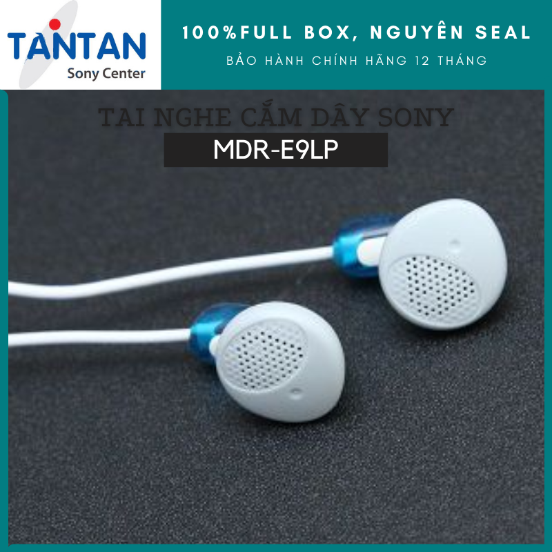 Tai nghe NHÉT TAI Sony MDR-E9LP | FREESHIP | Bộ màng loa 13,5 mm - Dây 1,2 m - Jack cắm 3.5mm - Miếng đệm tai | Hàng Chính Hãng