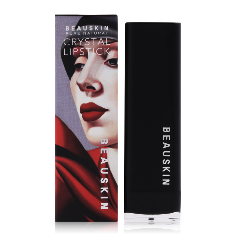 Son môi Beauskin Crystal Lipstick 3.5g (#7 Hồng Phấn) và móc khóa