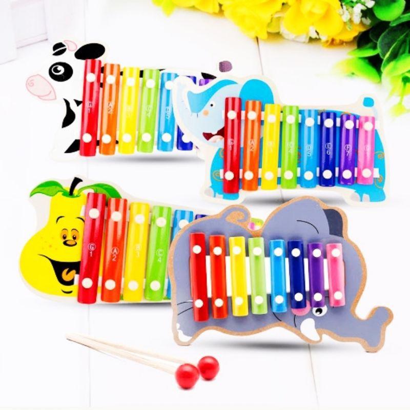 Bộ đàn gỗ 8 thanh đa dạng chủ đề cho bé yêu