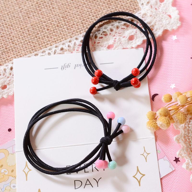 Dây Buộc Tóc Nữ Hạt Lựu Nhiều Màu Dễ Thương